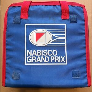 Vintage Nabisco Grand Prix Racing Foam Stadium Seat Cushion Bag Pad 4 Count